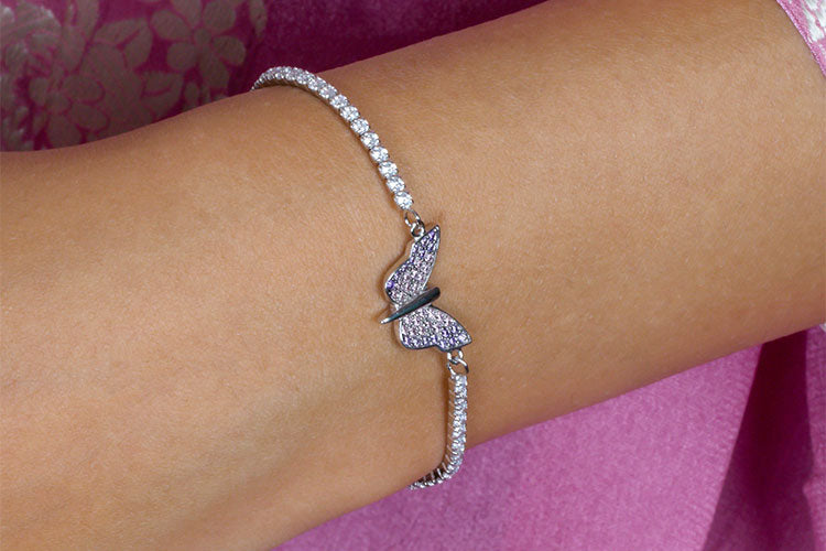 Pure Silver Butterfly Bracelet 