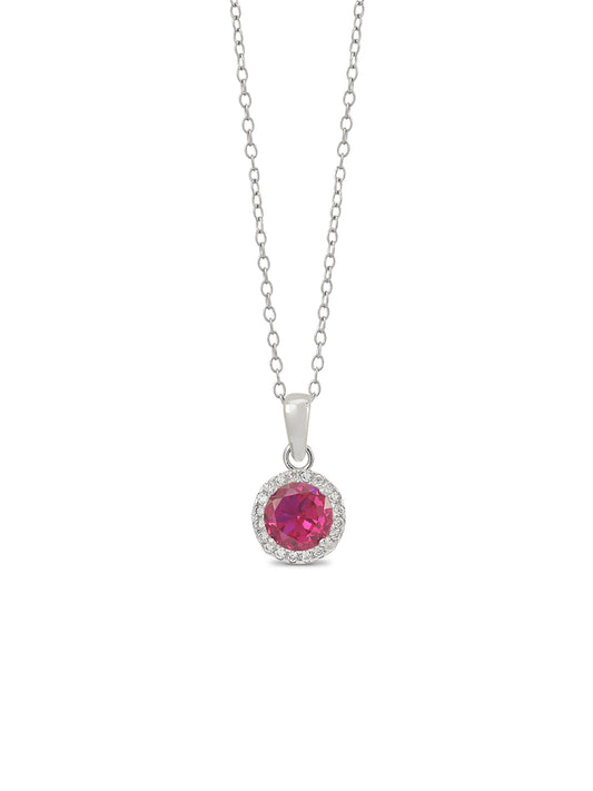 Peermont Peermont 3 Carat Red Ruby Heart Necklace in Rhodium Overlay -  Walmart.com