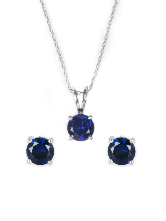 Natural Sapphire Earrings 14K White Gold | Jared