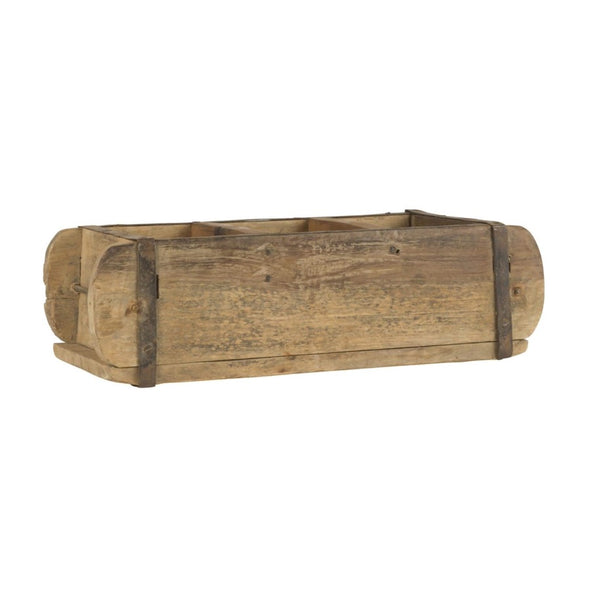 wooden brick mold with iron handles