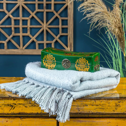 green oriental decorative box