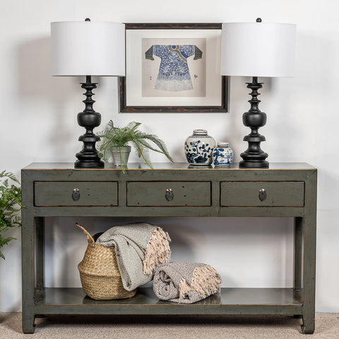 chinese grey hallway console table
