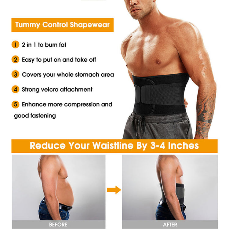 GOTOLY Men Upgraded Slimming Hot Sweat Waist Cincher
