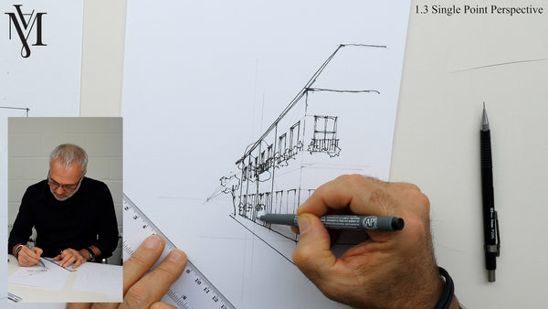 Level 1 - urban sketching - Single Point Perspective