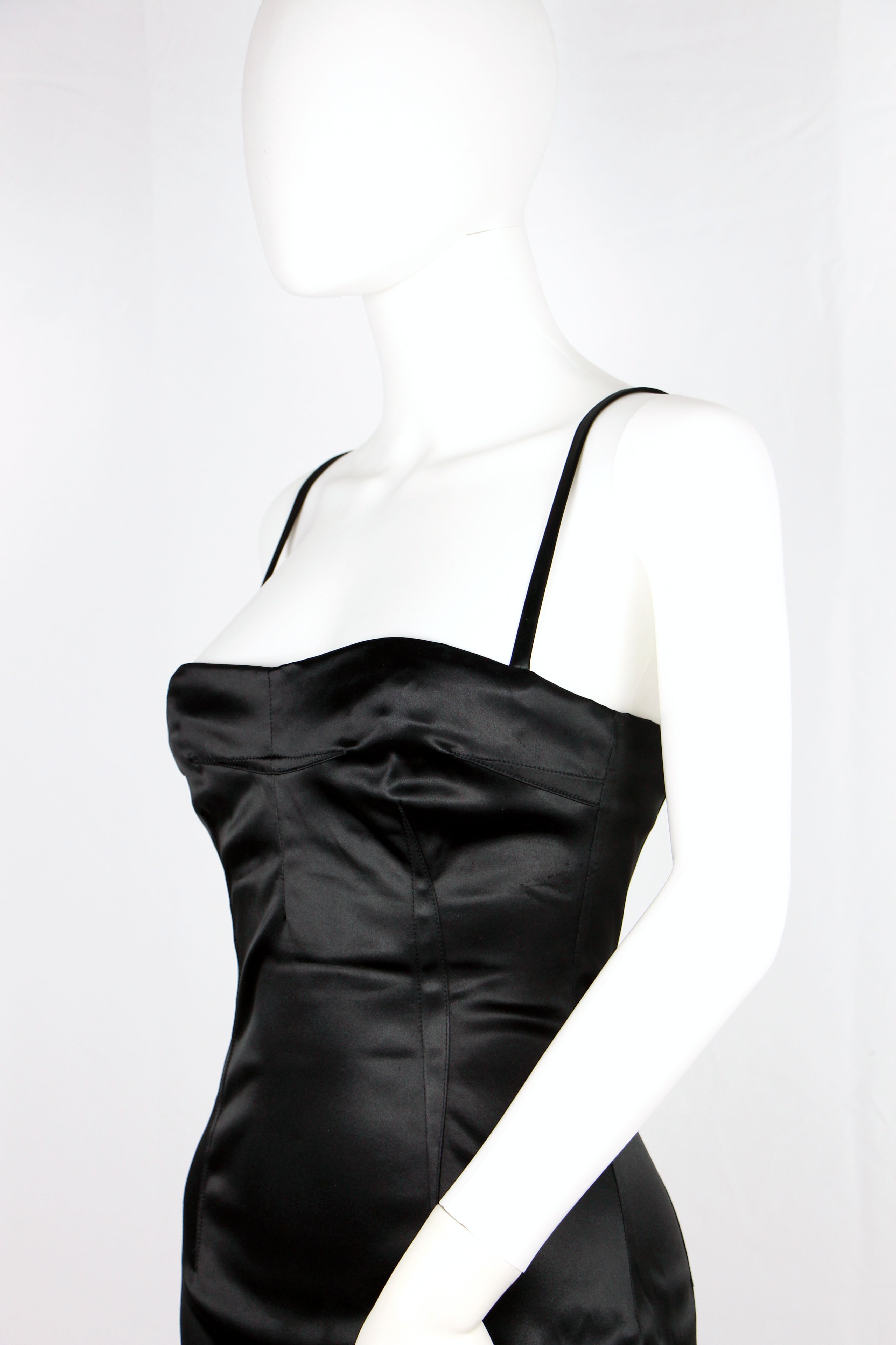 DOLCE & GABBANA black bustier dress - 2000s – nymfavintage