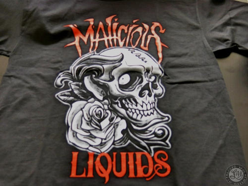 Malicious Liquids Skull Logo T Shirts