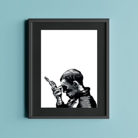 Poster La Haine, Vincent Cassel, idée cadeau homme