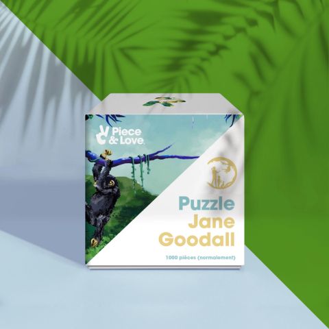 Puzzle 1000 pièces Jane Goodall, cadeau original femme