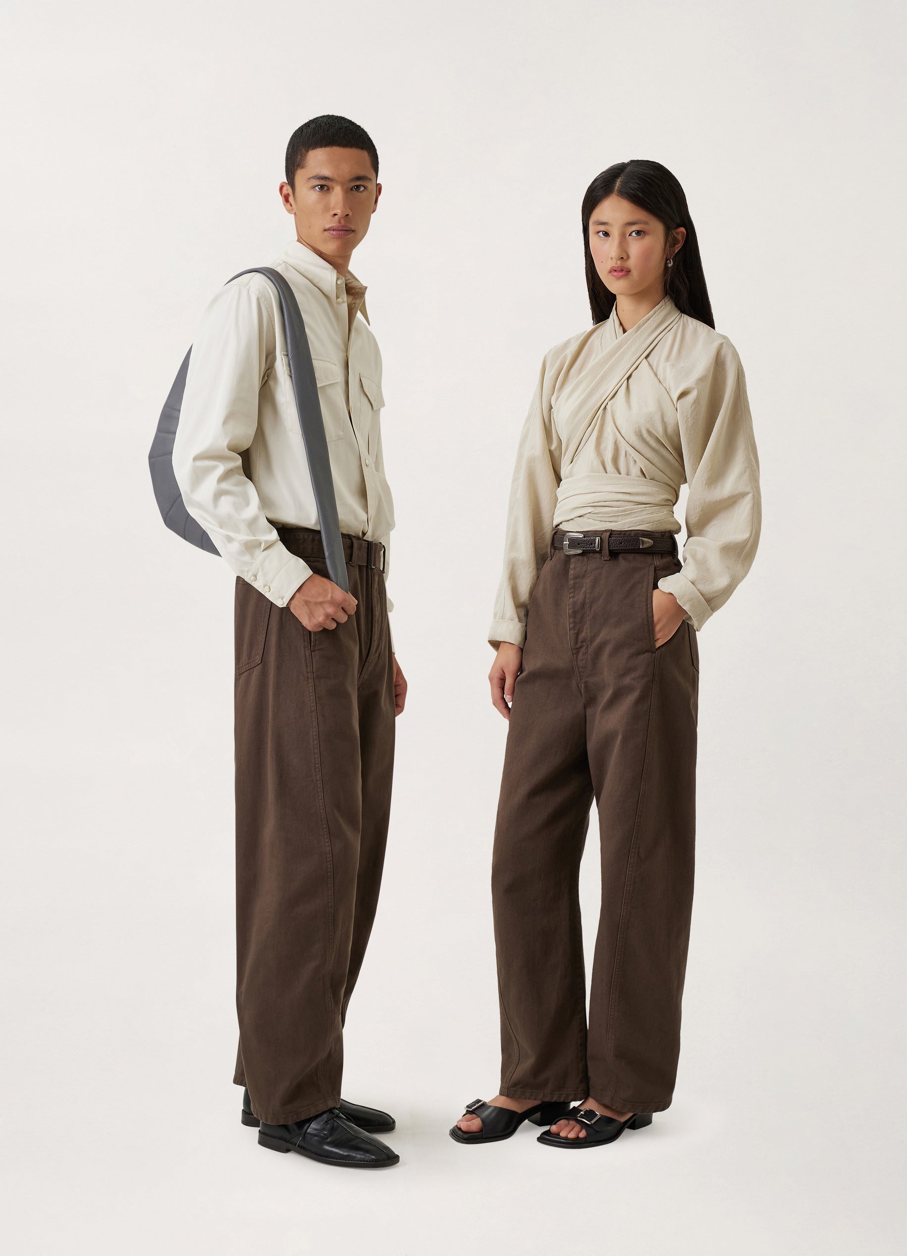 Lemaire TWISTED BELTED PANTS aw