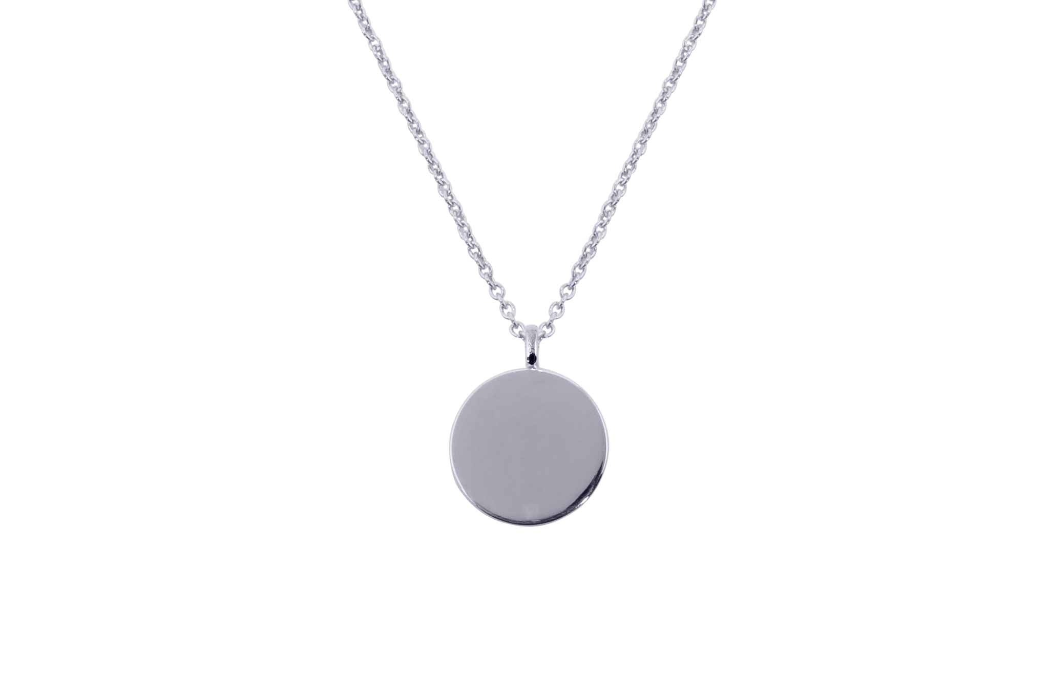 Billede af IX Round Pendant Silver