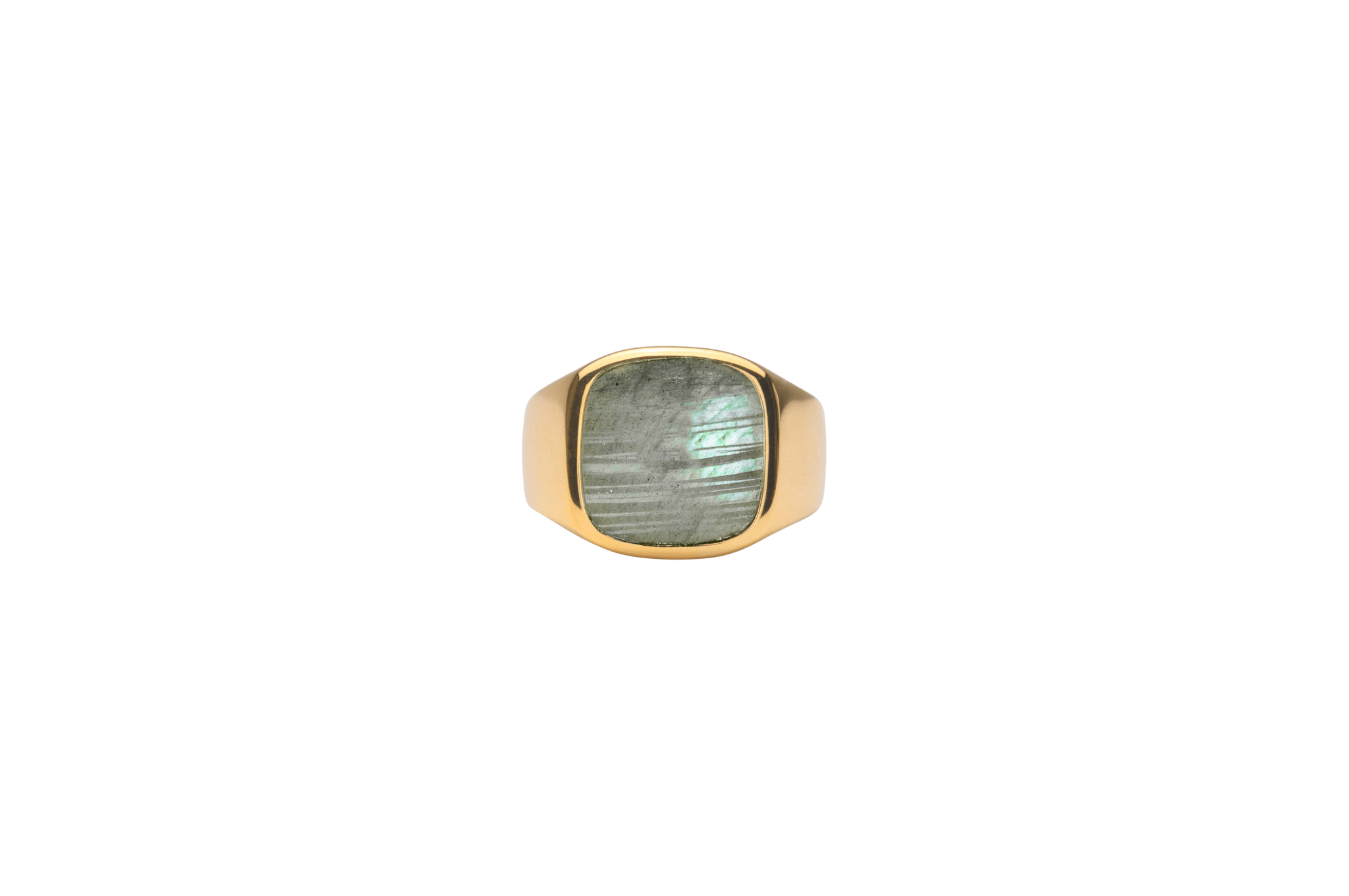 Billede af IX Cushion Signet Ring Labradorite