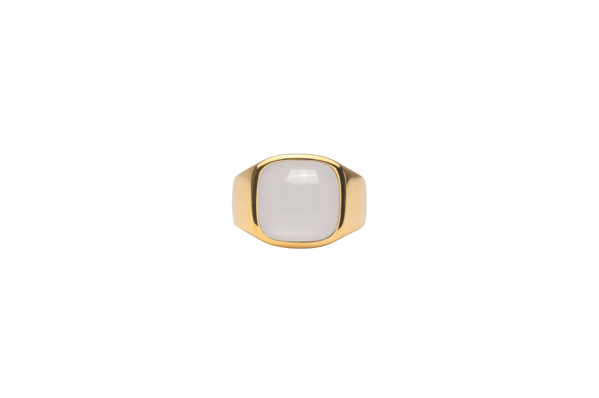 Billede af IX Cushion Signet Ring Moonstone