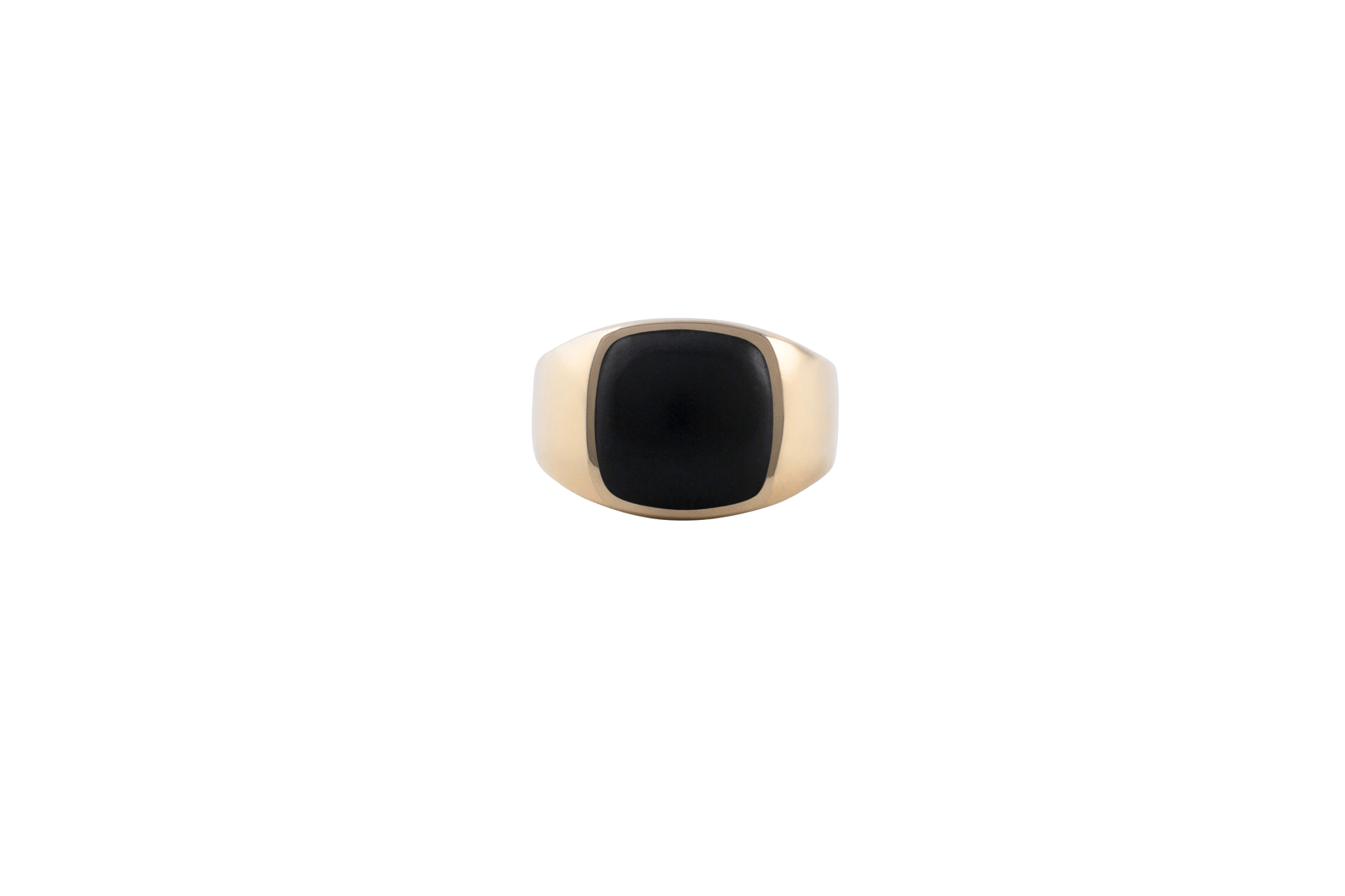 Billede af IX Cushion Signet Ring Black Onyx