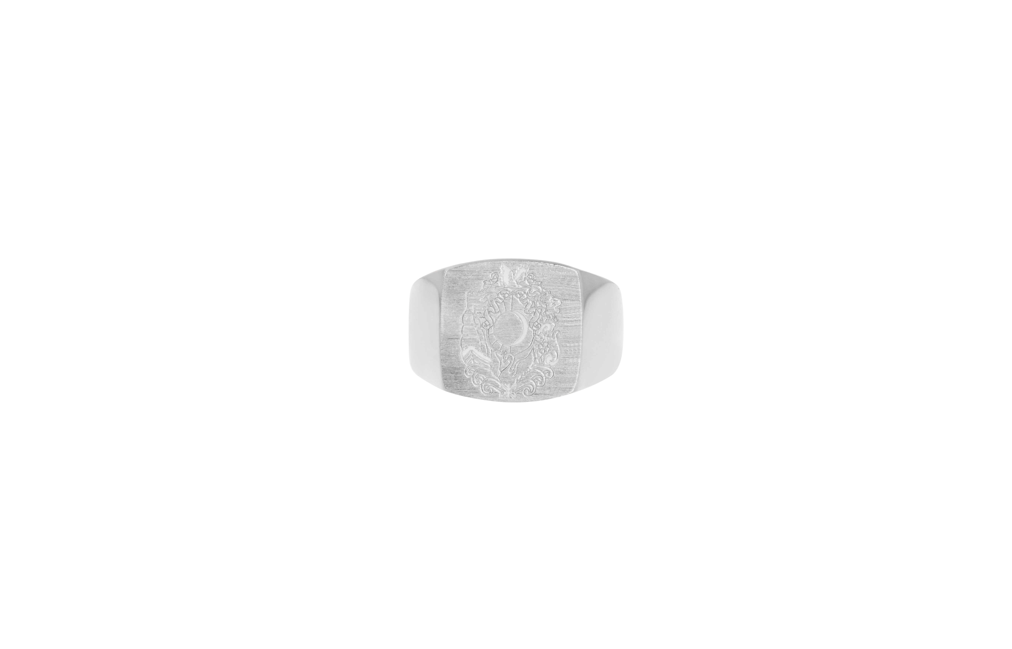 Billede af IX Family Crest Signet Ring Silver