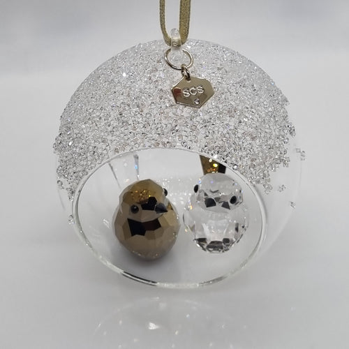 Franks SWAROVSKI Shop Brief an – Kristall Ornament Cheers Santa Holiday