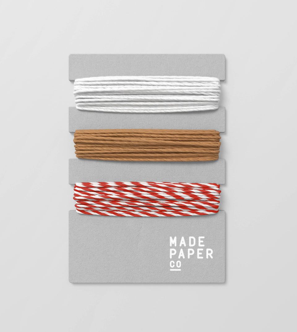 Paper gift twine (red)