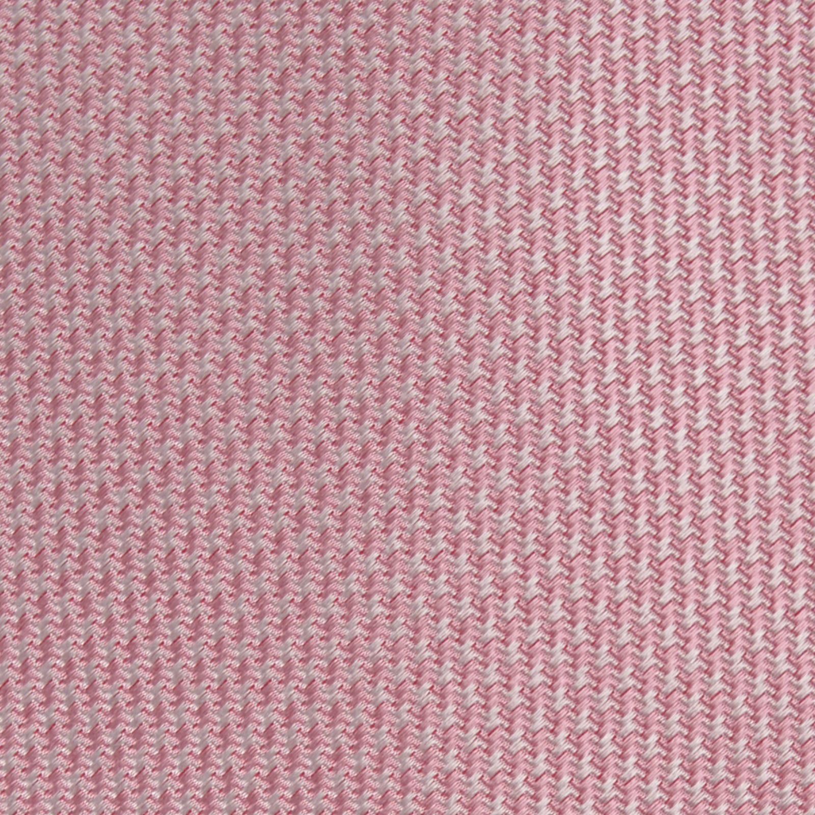 Pink Houndstooth Silk Tie