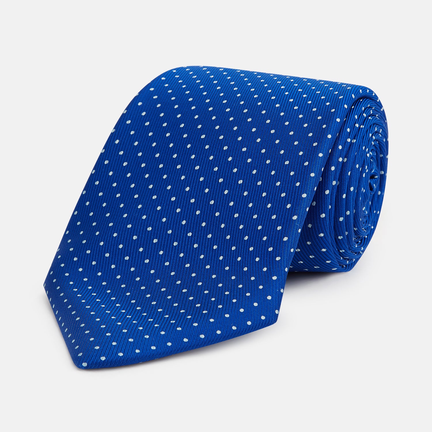 Turnbull & Asser Long Navy and White Blazer Stripe Repp Silk Tie