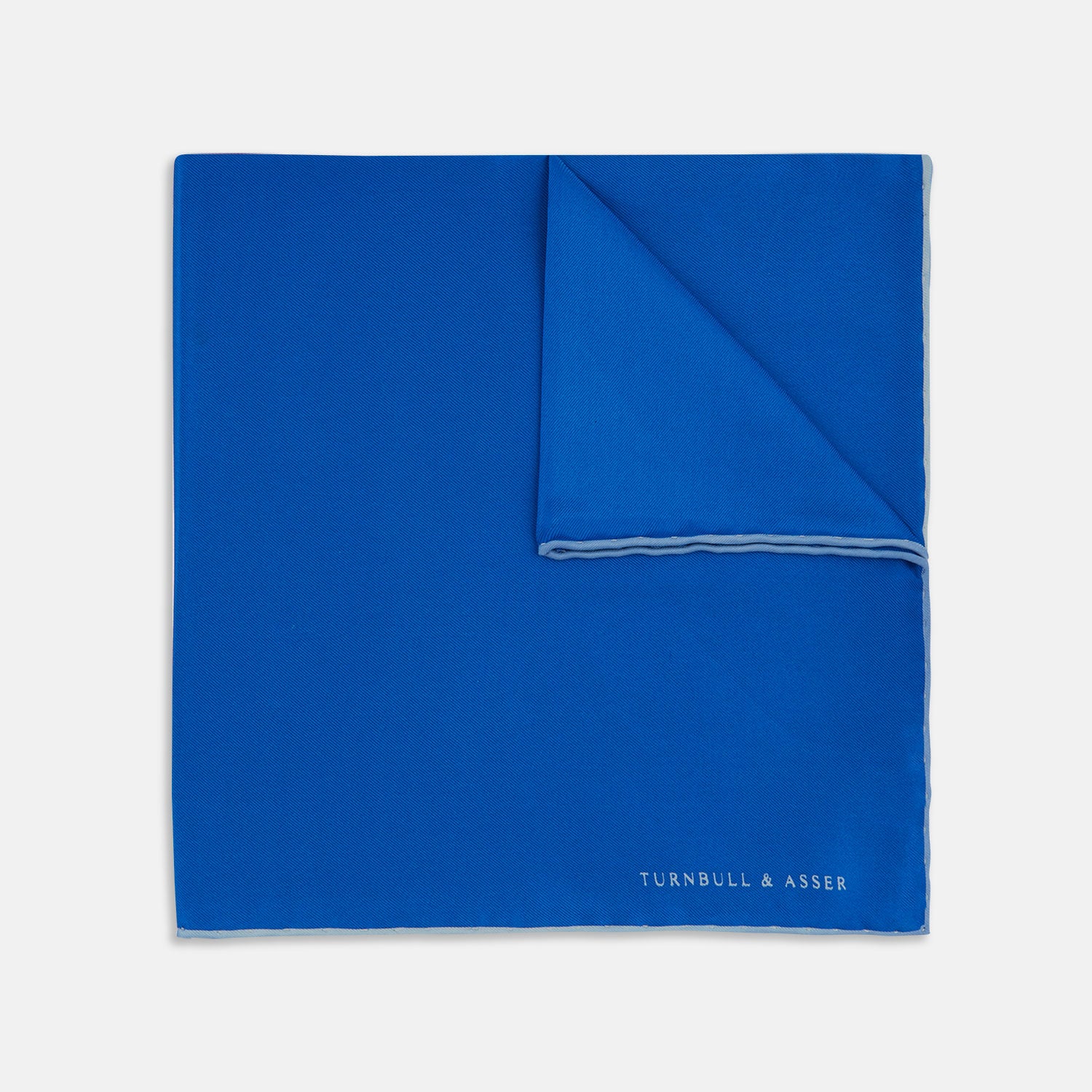 Light Blue Printed Silk Pocket Square SS23 22449065