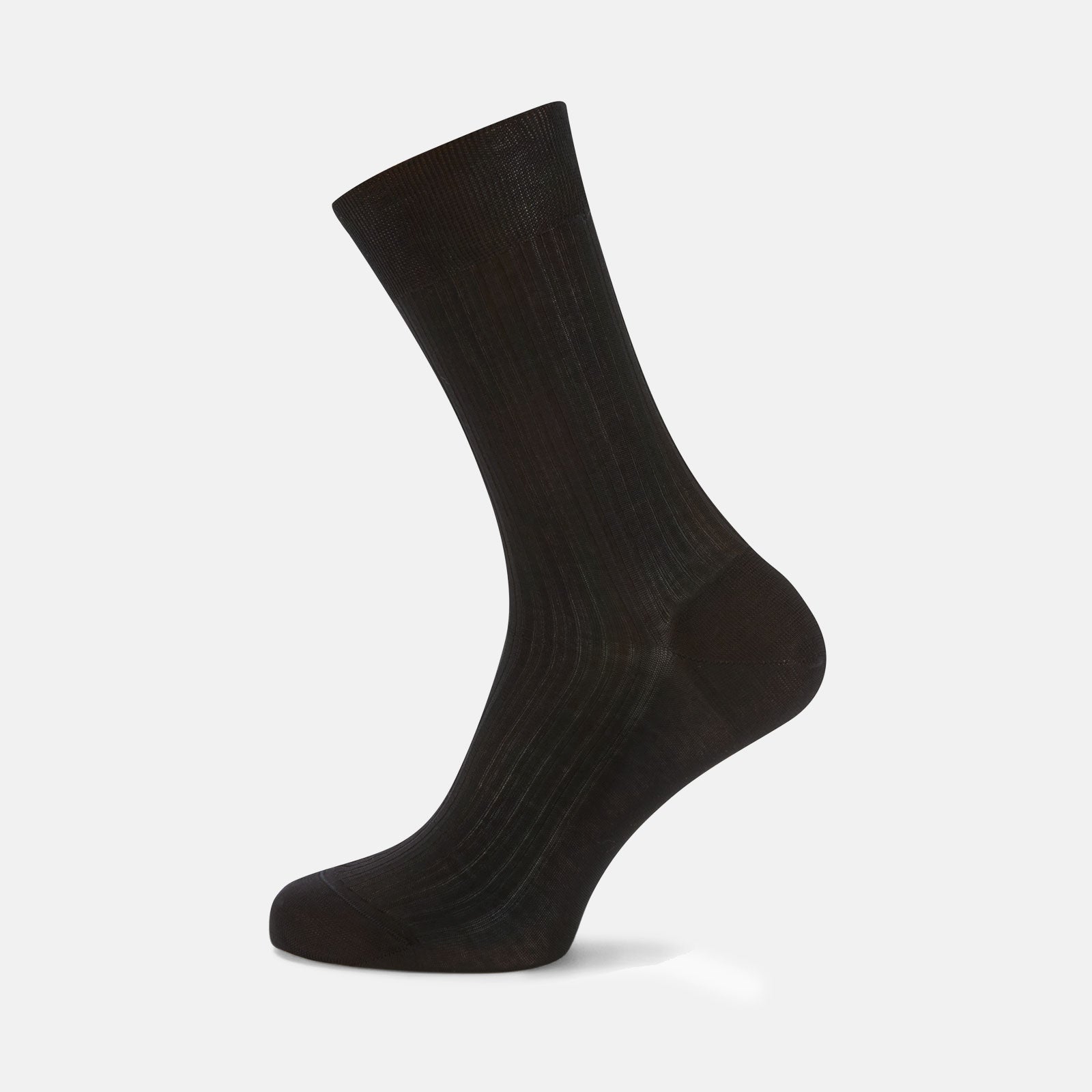 Black Long Silk Socks