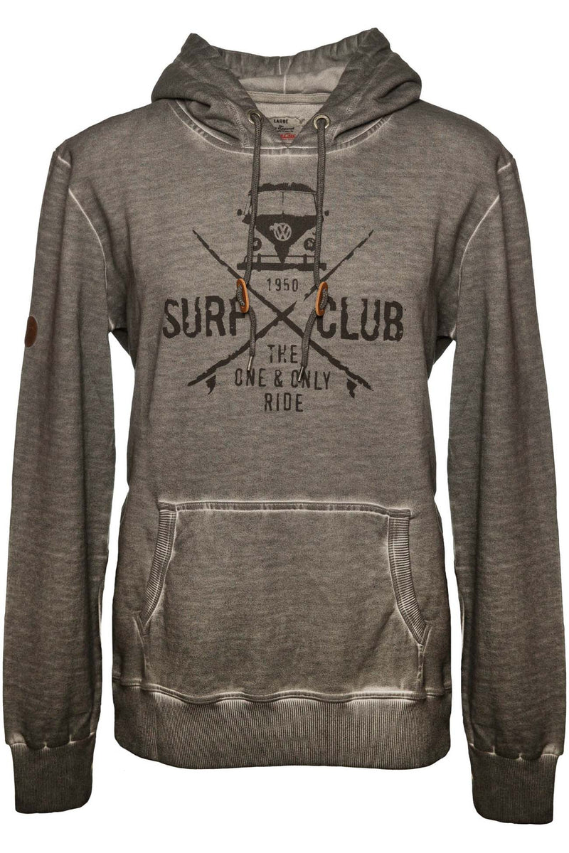 SURF CLUB USED Mens Vintage Hoodie grey