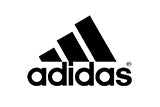 adidas brand logo_black on white background