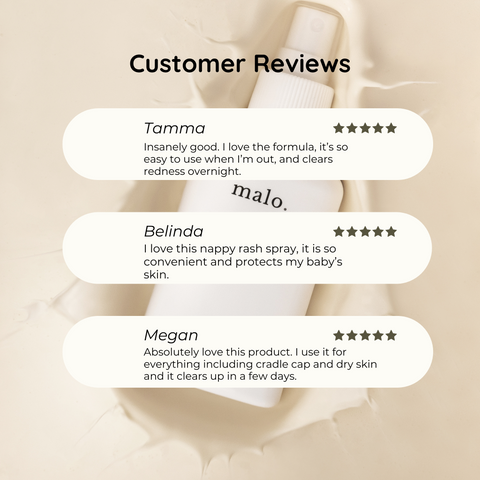 Customer Reviews on Malo. Nappy Rash Spray for diaper rashes