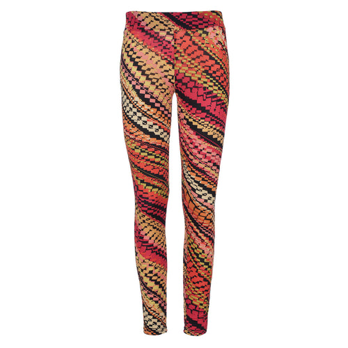 Lilac Multi-Coloured Print Leggings – Conquista-Fashion