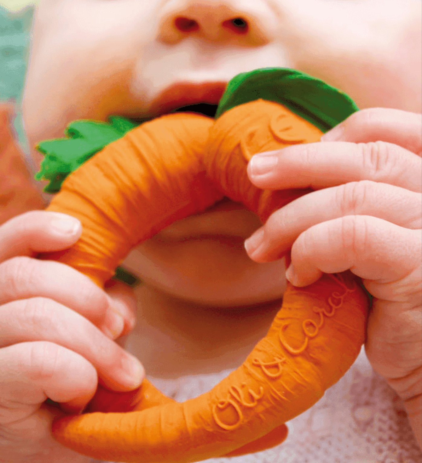 carrot teething toy