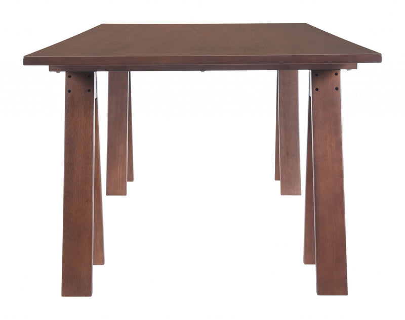 Dining Table Minimalist Brown Wooden