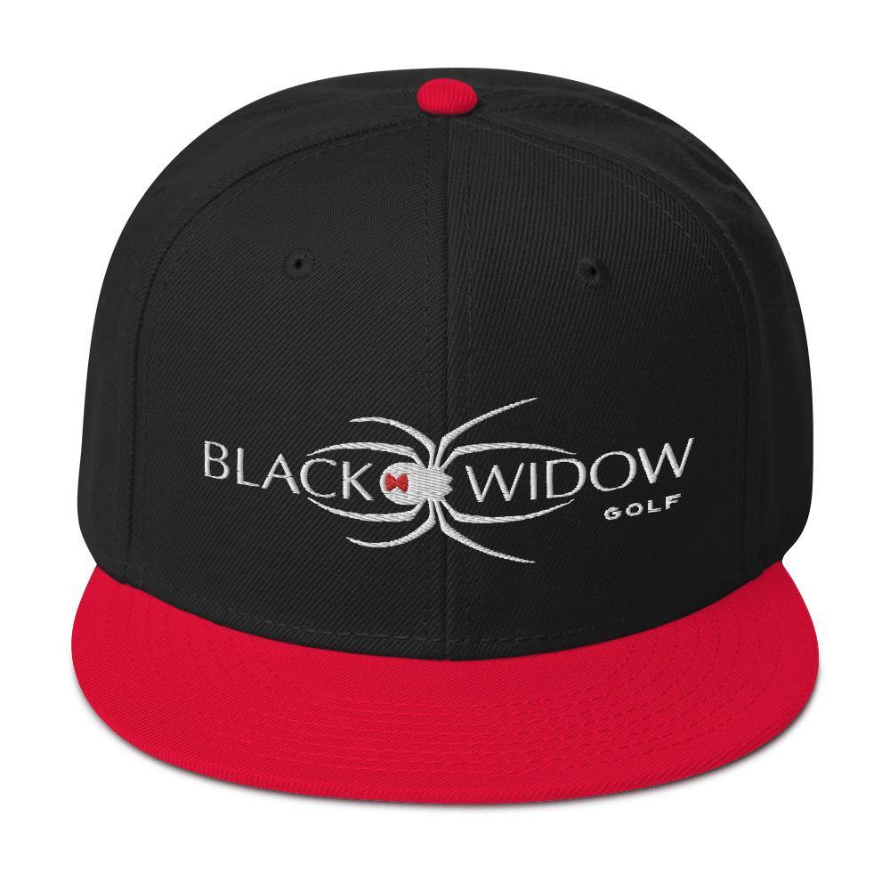 Black Widow Golf Hat - Snapback | White Logo