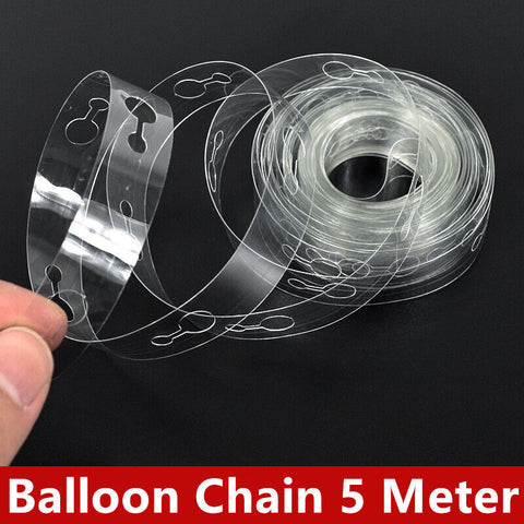 5M Balloon Decorate Strip Arch Garland Connect Chain Tape String