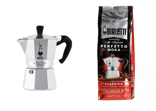 Bialetti Perfetto Moka Café Moulu Classico (Classic) Torréfaction Media 250  gr : : Cuisine et Maison