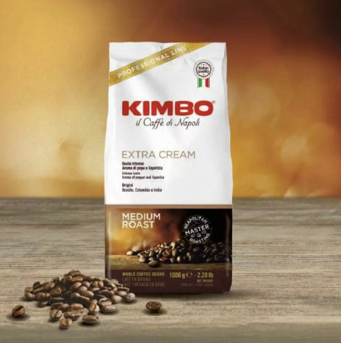 Kimbo Extra Cream Espresso Italian Coffee Whole Beans 2.2lb/1000g - PA –  NicolettiCoffee