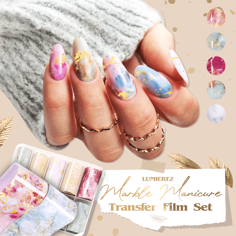 LUMIEREZ Marble Manicure Transfer Film Set