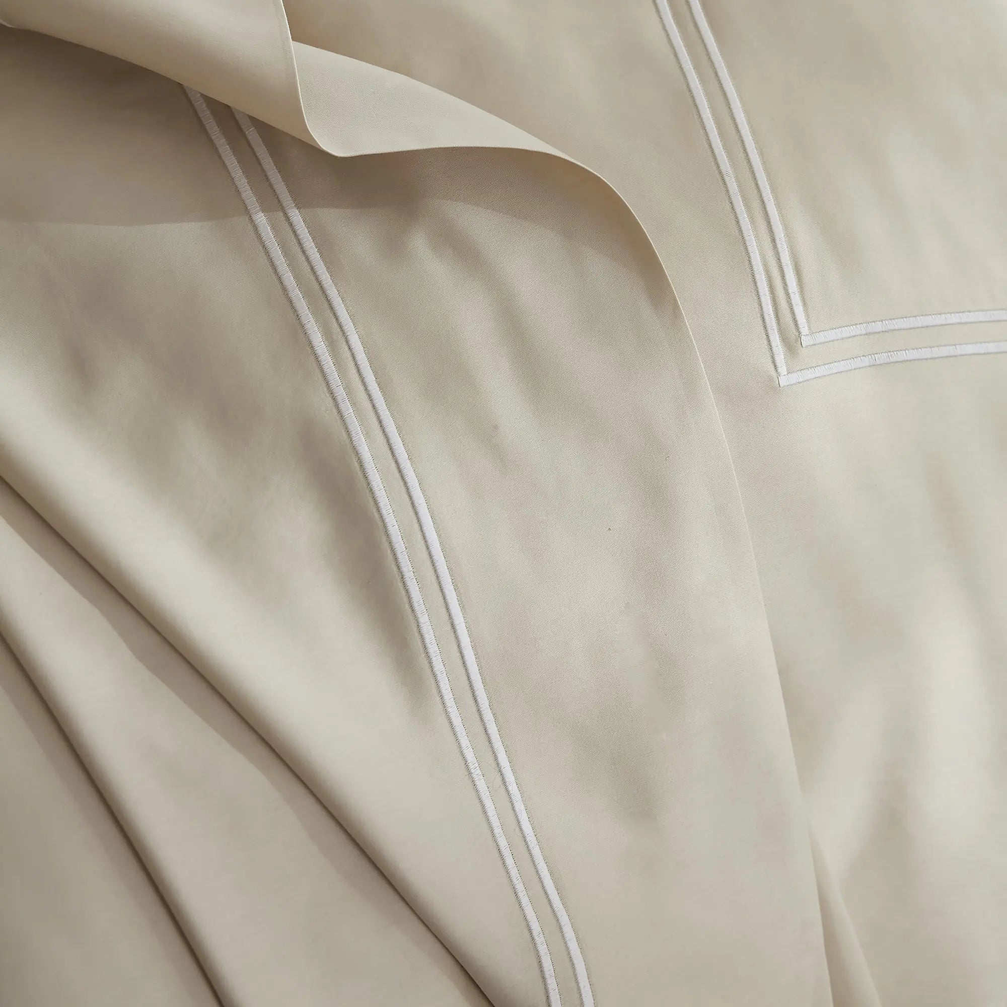 Drap-housse - 100% satin de coton - Beige – Vipshopboutic