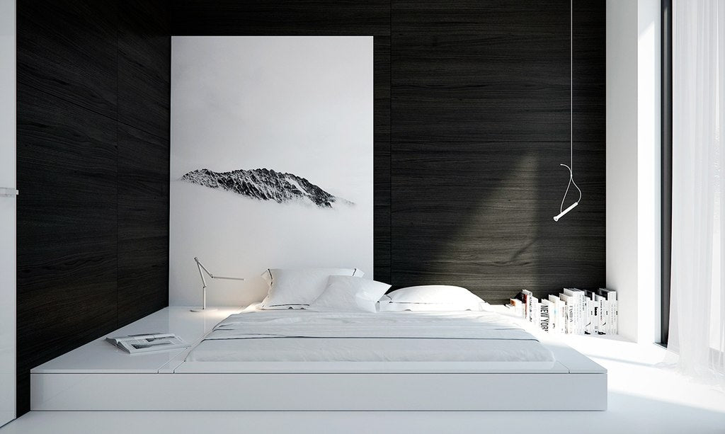 décoration chambre noir et blanc