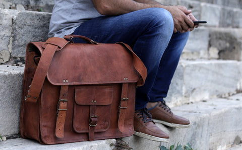 Leather Messenger Bag for Men - Best Men's Messenger Bag