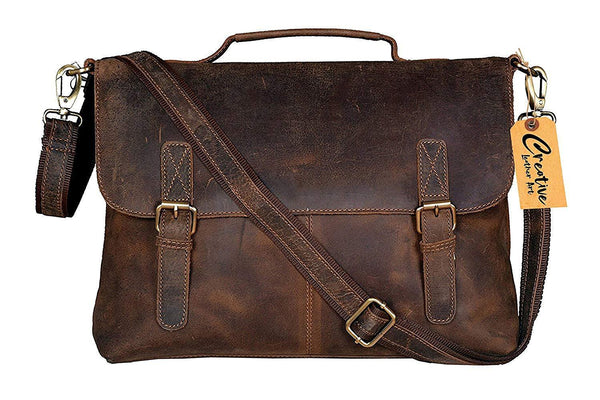 The Executive - Men's Leather Computer Bag, Large Briefcase – The Real  Leather Company