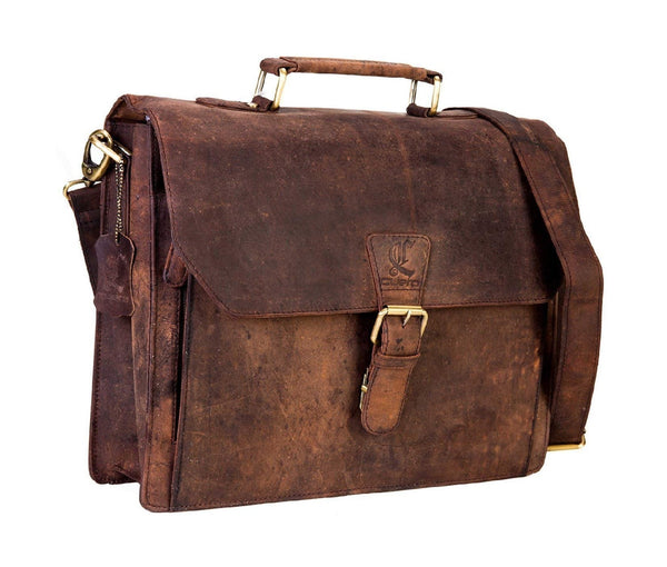 laptop leather messenger bag for women