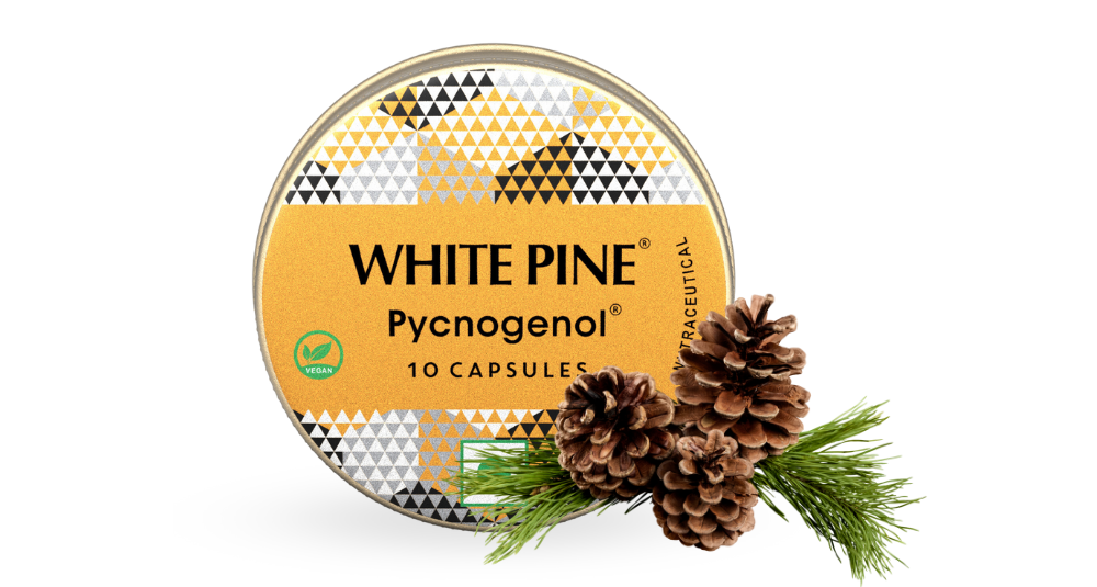 White Pine Pycnogenol MiniPack with skin benefits
