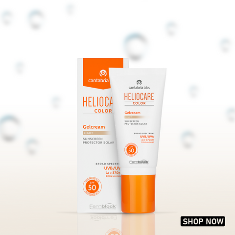 heliocare color gelcream light sunscreen