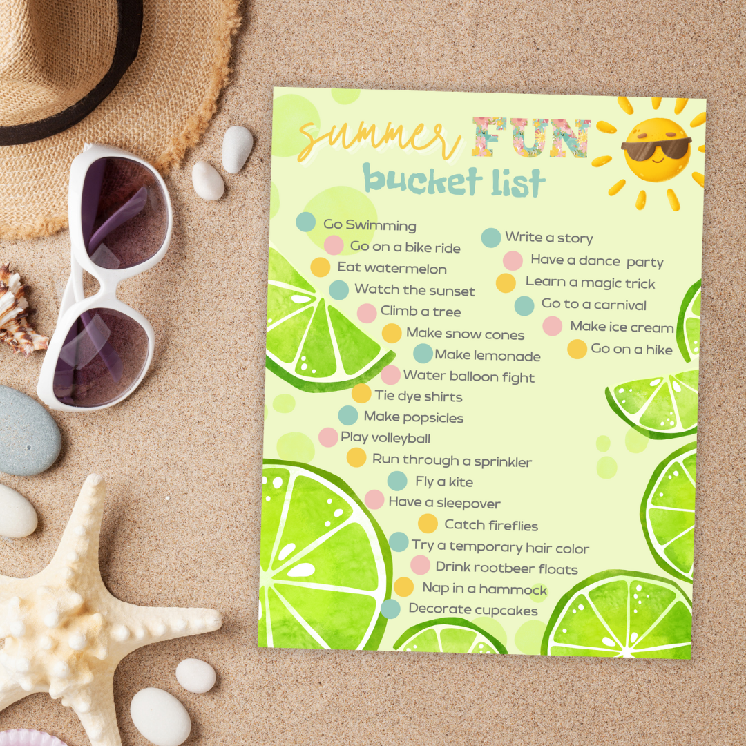Summer Fun Bucketlist