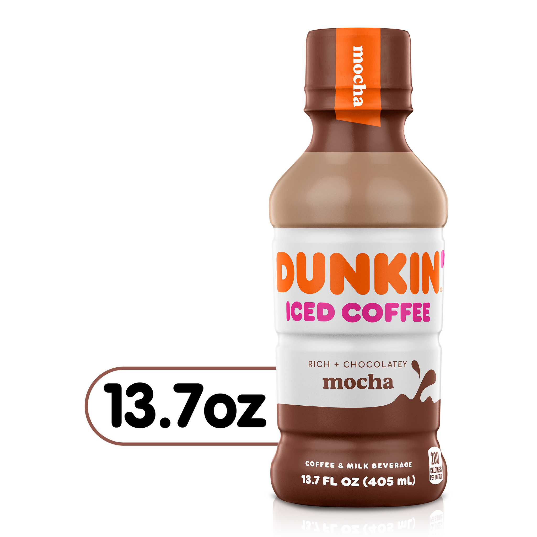 Dunkin Donuts Mocha Iced Coffee 137 Oz Bottles 12 Pack 233 B