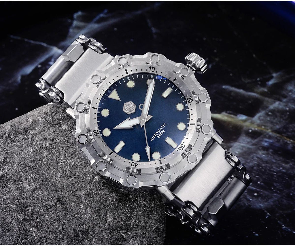 5. SN025-G  SS Deepsea Submarine Diver with Mother of Pearl Dark grey dial