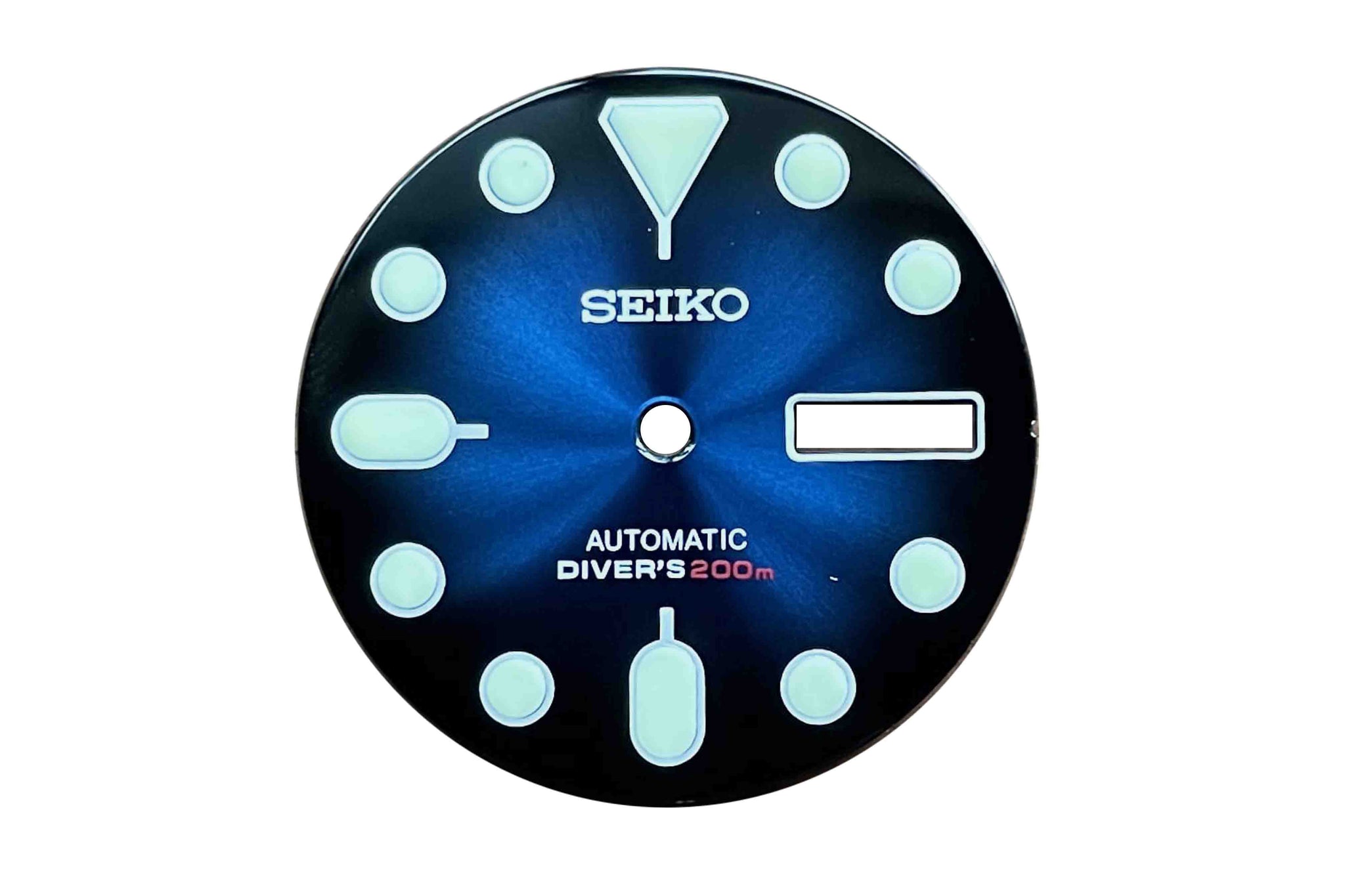 SEIKO AFTERMARKET DIAL SKX007 SUNBURST ENAMEL BLUE – LUG X BAR