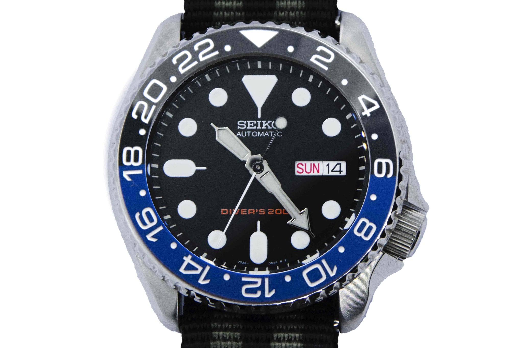 BEZEL INSERT SLOPED GMT BATMAN (FOR SKX & SRPD) – LUG X BAR