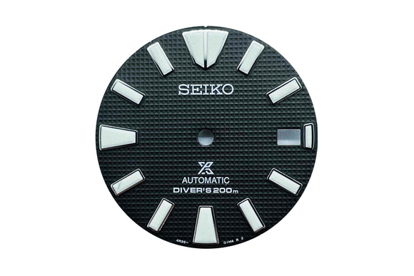 SEIKO ORIGINAL DIAL BLACK WAFFLE PROSPEX SAMURAI SRPE51 – LUG X BAR