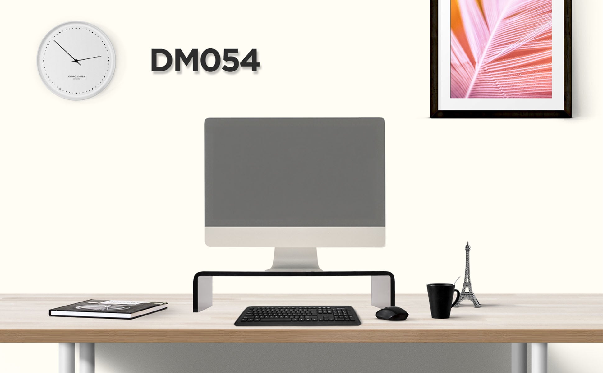 dm451x1, silver, desk, mount, bracket, stand, support, riser, arm, double, two, twin, duo, dual, office, computer