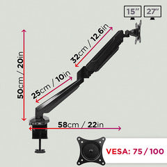 360, cable, management, swivel, rotate, tilt, tilting, swivelling, head, vesa, clamp, joints